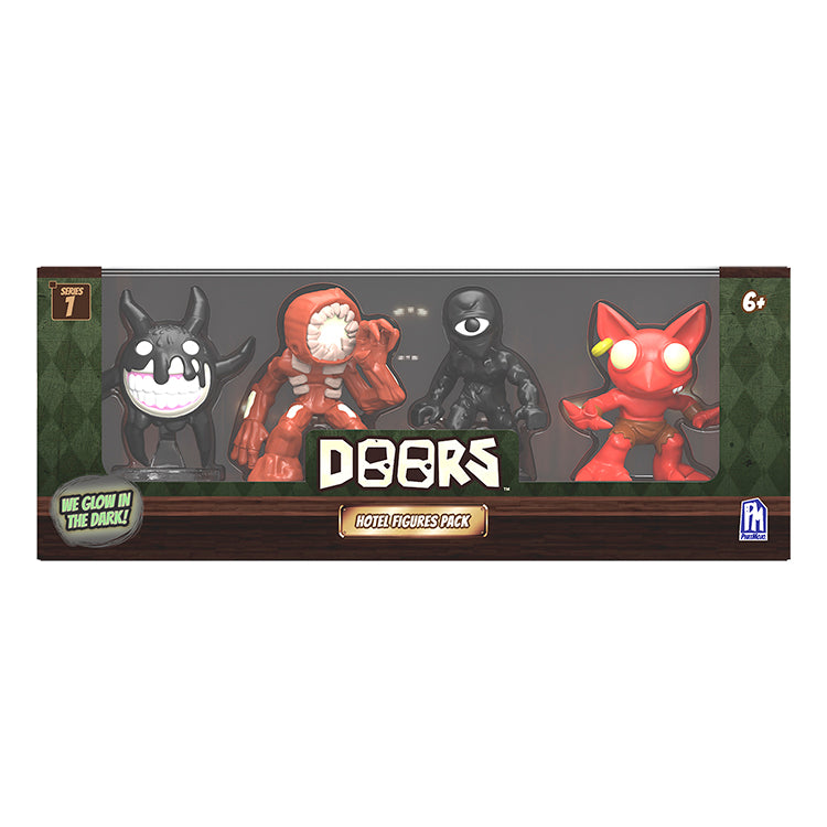 Doors Minifigure Collector 4 Pack - Glow In The Dark